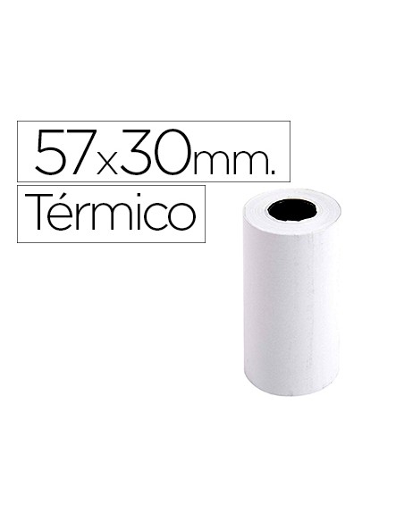 Rollo sumadora exacompta termico 57 mm x 30 mm 55 g m2 sin bisfenol a