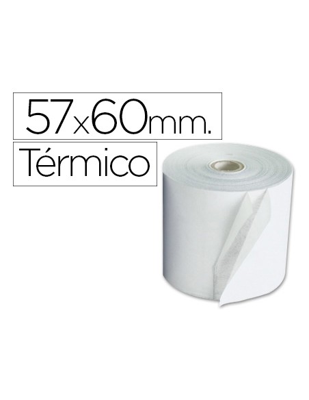 Rollo sumadora exacompta termico 57 mm x 60 mm 55 g m2 sin bisfenol a