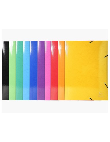Carpeta exacompta iderama gomas carton 600 gr tres solapas din a3 colores surtidos