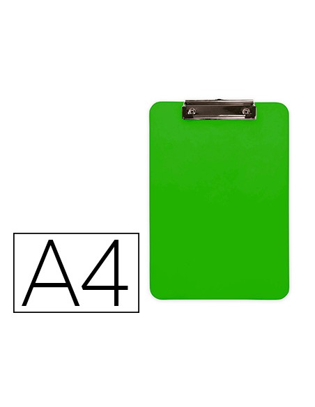 Portanotas q connect plastico din a4 verde 25mm