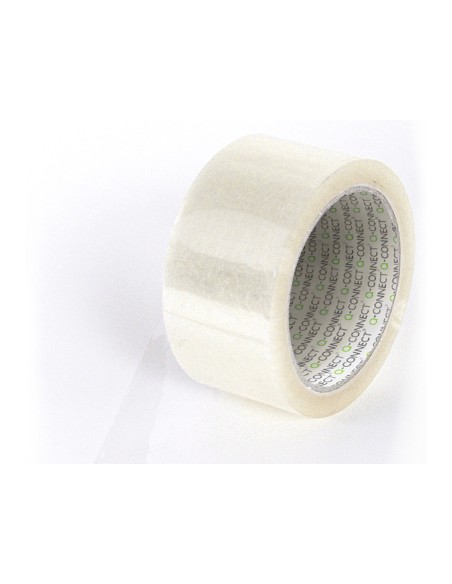 Cinta adhesiva q connect polipropileno transparente 132 mt x 50 mm para embalaje