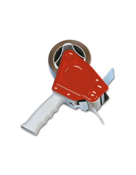 Portarrollo q connect para embalaje para cintas de 66mt x 50mm incluye 2 rollos cinta marron