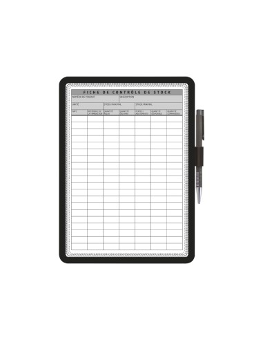 Marco porta anuncios tarifold magneto din a4 dorso adhesivo removible con portaboligrafo color negro