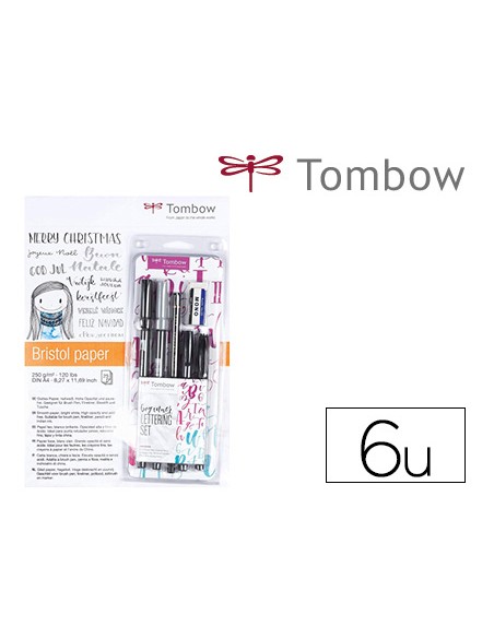Set caligrafia tombow lettering beginner para principiante 6 piezas Set caligrafia tombow lettering beginner para principiante 6 piezas