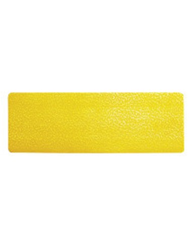 Simbolo adhesivo durable pvc forma de linea para delimitacion suelo amarillo 150x50x07 mm pack de 10