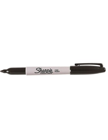 Rotulador sharpie permanente punta fina negro