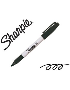 Rotulador sharpie permanente punta fina negro