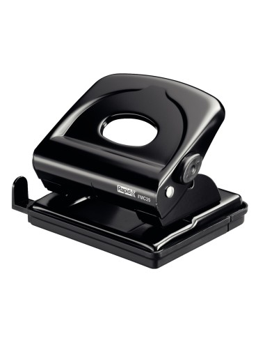 Taladrador rapid fmc25 metalico color negro capacidad 25 hojas