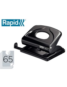 Taladrador rapid fmc20 metalico color negro capacidad 20 hojas