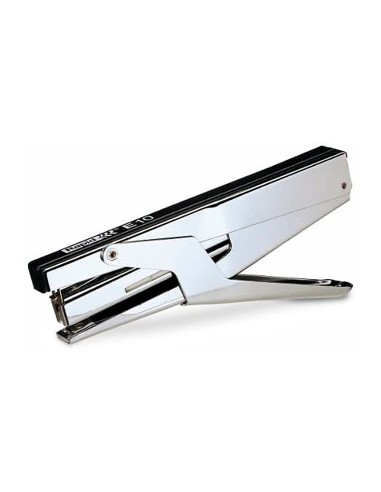 Grapadora tenaza rapid e10 cromado negro capacidad 15 hojas usa grapas n 10