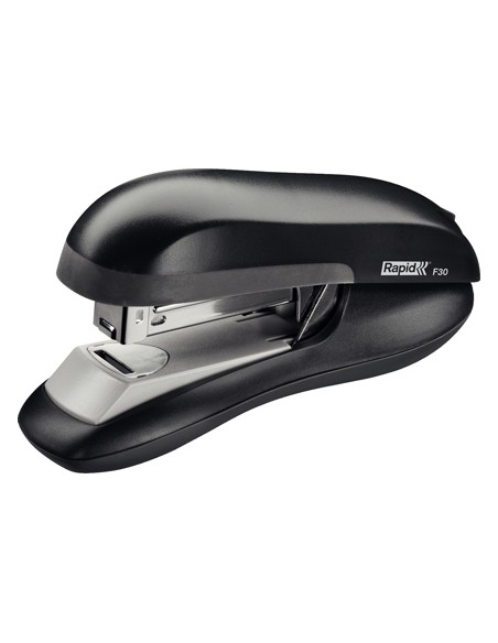 Grapadora rapid f30 plastico abs color negro capacidad 30 hojas usa grapas 24 6 y 26 6