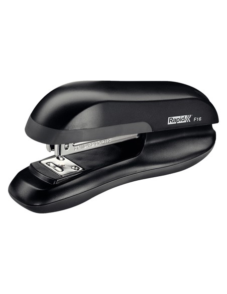 Grapadora rapid f16 plastico abs color negro capacidad 30 hojas usa grapas 24 6 y 26 6