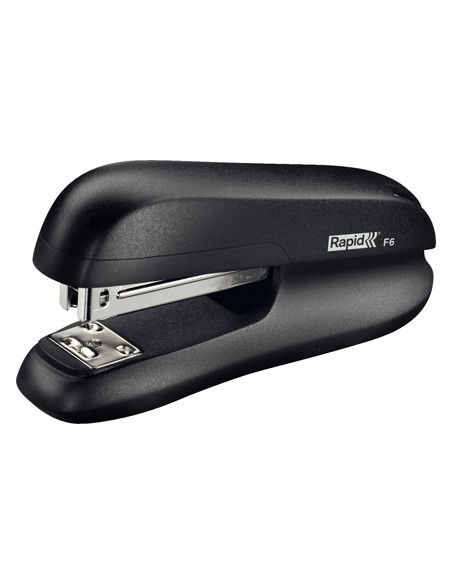 Grapadora rapid f6 plastico abs color negro capacidad 20 hojas usa grapas 24 6 y 26 6
