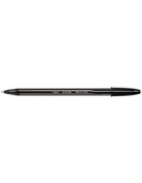 Boligrafo bic cristal ultrafine punta forma aguja 07 mm negro