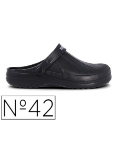 Zueco paredes leo negro talla 42