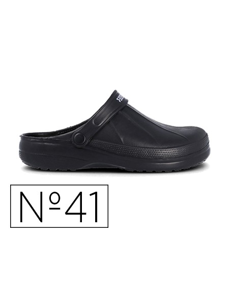 Zueco paredes leo negro talla 41