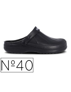 Zueco paredes leo negro talla 40