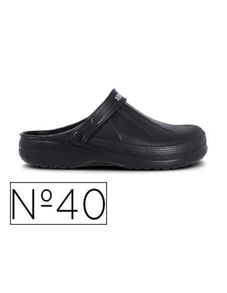 Zueco paredes leo negro talla 40