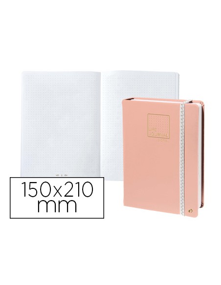 Libreta quo vadis life journal infinite dots puntos 15x21 cm 224 hojas tapa similpiel rosa Libreta quo vadis life journal infinite dots puntos 15x21 cm 224 hojas tapa similpiel rosa