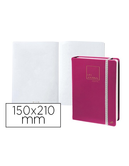 Libreta quo vadis life journal infinite dots puntos 15x21 cm 224 hojas tapa similpiel ciruela Libreta quo vadis life journal infinite dots puntos 15x21 cm 224 hojas tapa similpiel ciruela