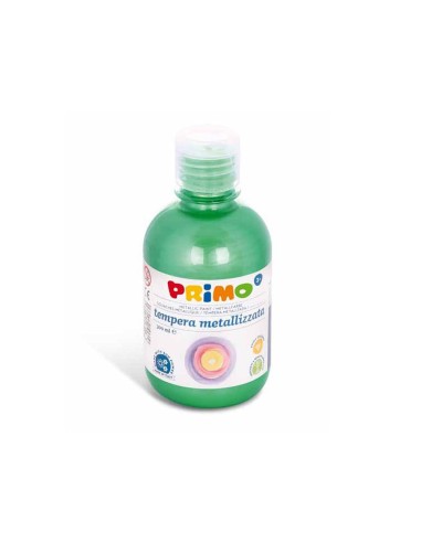 Tempera liquida primo escolar 300 ml verde metalizado