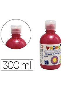 Tempera liquida primo escolar 300 ml rojo metalizado