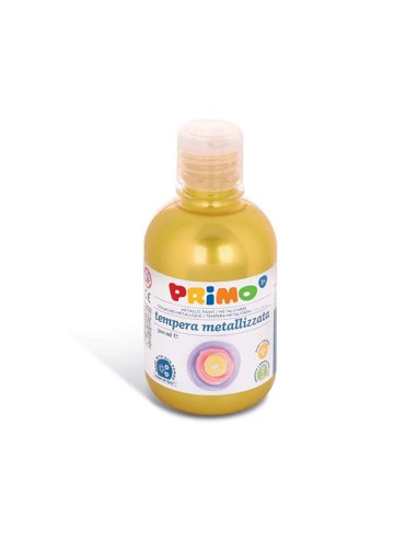 Tempera liquida primo escolar 300 ml amarillo metalizado