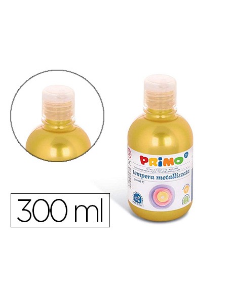 Tempera liquida primo escolar 300 ml amarillo metalizado