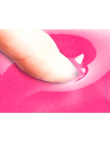 Alfombrilla para raton q connect reposamunecas de gel pvc color rosa 210x245x20 mm