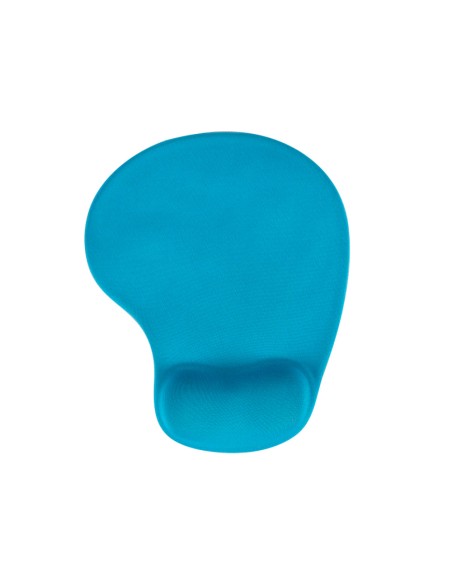 Alfombrilla para raton q connect reposamunecas de gel color turquesa 190x230x20 mm