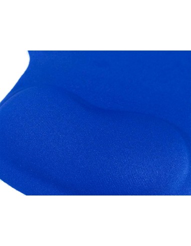 Alfombrilla para raton q connect reposamunecas de gel color azul 190x230x20 mm