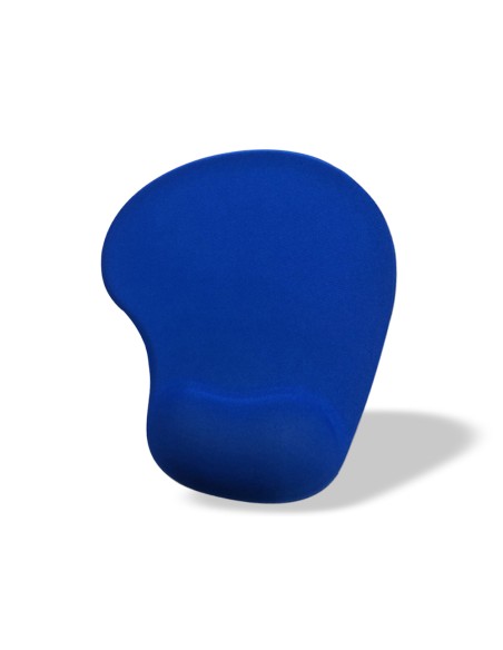 Alfombrilla para raton q connect reposamunecas de gel color azul 190x230x20 mm