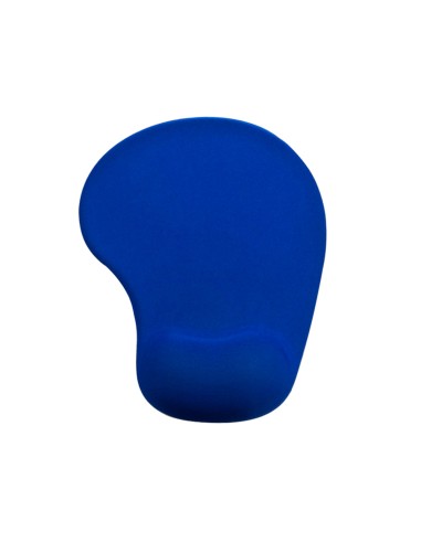 Alfombrilla para raton q connect reposamunecas de gel color azul 190x230x20 mm