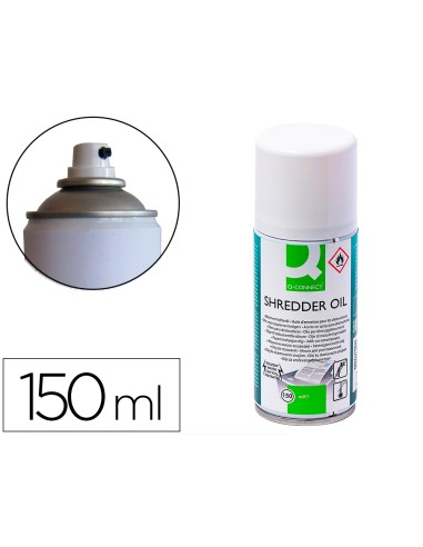 Aceite lubricante q connect en spray para destructora de documentos bote de 150 ml