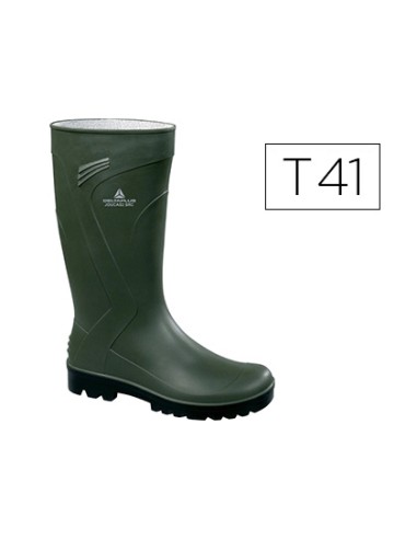 Bota deltaplus de seguridad jouca pvc verde suela de tacos talla 41