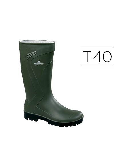 Bota deltaplus de seguridad jouca pvc verde suela de tacos talla 40