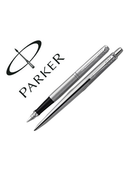 Juego parker duo jotter acero ct boligrafo pluma Juego parker duo jotter acero ct boligrafo pluma