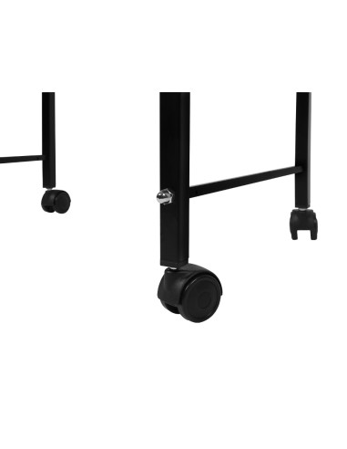 Carrito q connect para carpeta s colgantes negro con ruedas ybandeja inferior extraible para carpetas tamano folio