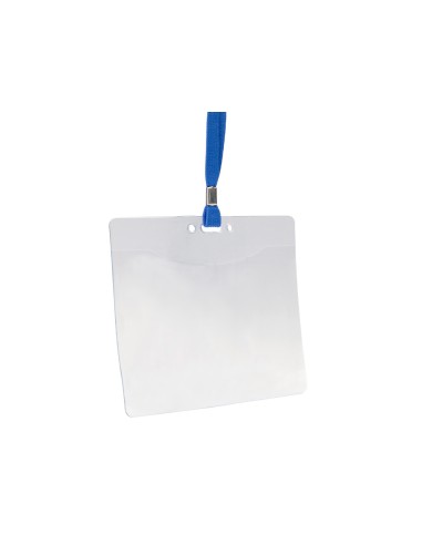 Identificador q connect con cordon plano azul a6 154x127 mm apertura superior