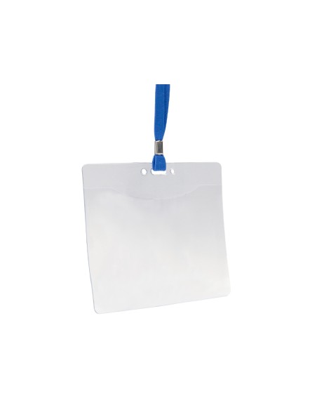 Identificador q connect con cordon plano azul a6 154x127 mm apertura superior