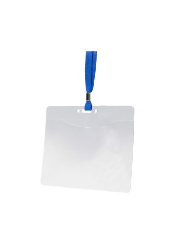 Identificador q connect con cordon plano azul a6 154x127 mm apertura superior