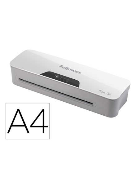 Plastificadora fellowes pixel din a4 2 rodillos sistema antiatasco apagado automatico hasta 125 mc Plastificadora fellowes pixel din a4 2 rodillos sistema antiatasco apagado automatico hasta 125 mc