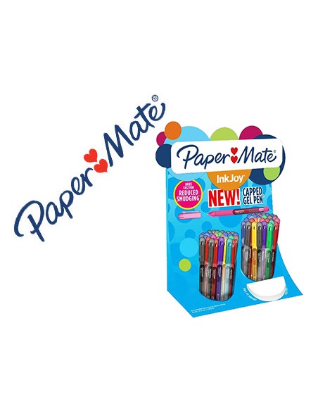 Boligrafo paper mate inkjoy gel 600 expositor de 60 unidades colores surtidos