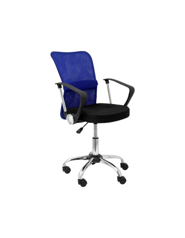 Silla infantil pyc giratoria brazos fijos asiento regulablealtura alto 870100mm largo 540mm profundidad 530mm azul