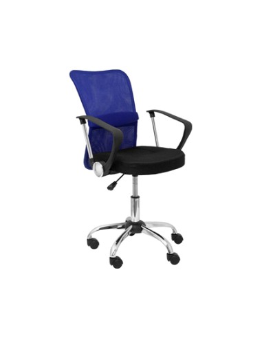 Silla infantil pyc giratoria brazos fijos asiento regulablealtura alto 870100mm largo 540mm profundidad 530mm azul