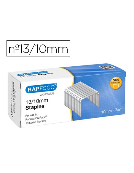 Grapas rapesco galvanizada 13 10 caja de 5000 unidades