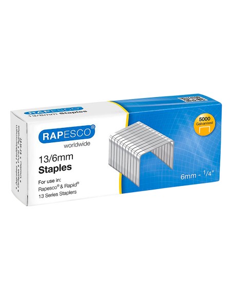 Grapas rapesco galvanizada 13 6 caja de 5000 unidades