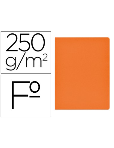 Subcarpeta cartulina gio simple intenso folio naranja 250g m2