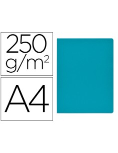 Subcarpeta cartulina gio simple intenso din a4 azul 250g m2