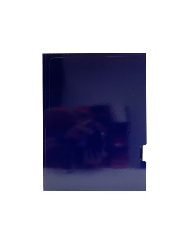 Subcarpeta cartulina gio plastificada presentacion 2 solapas din a4 azul 275g m2